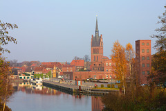 Grabow,  Blick zum Hafen