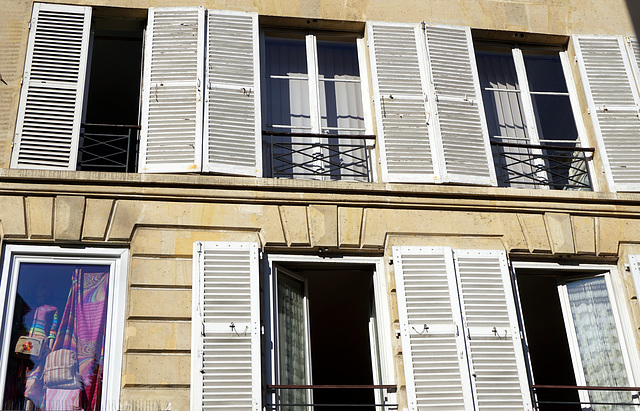 Windows above boutique