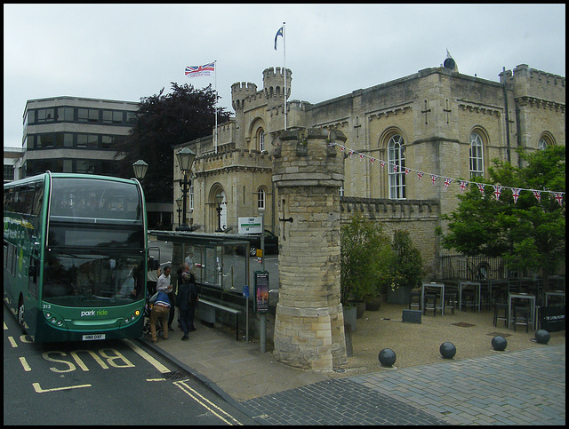 castellated courthouse