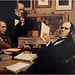 Joseph Hooker, Charles Lyell, and Charles Darwin.