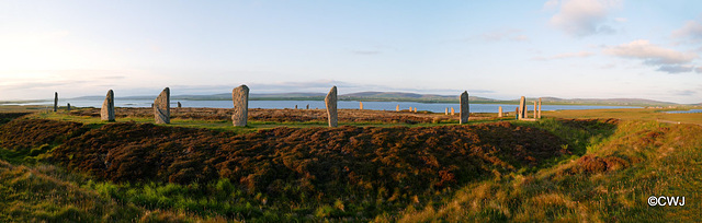 The Ring of Brodgar at dusk