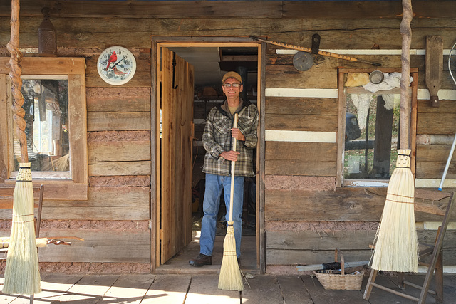 The craftsman at his shop