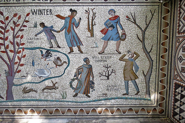 shepherdess walk mosaics, london