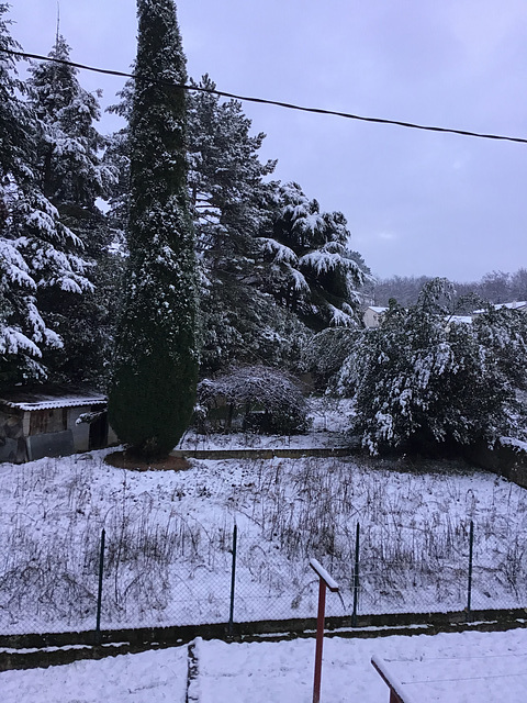 Et nous voilà sous la neige !