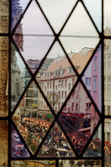 Le marché de Noël vu de l'hôtel de ville