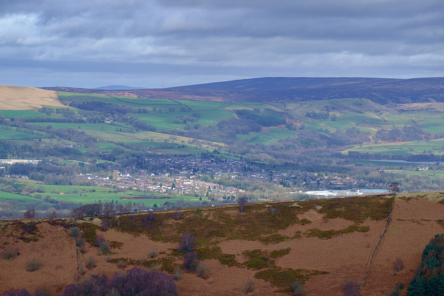 North over Coombes Edge
