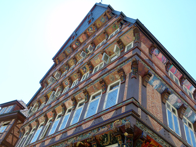 Knochenhaueramtshaus mit Norbert Blüm an der Ecke