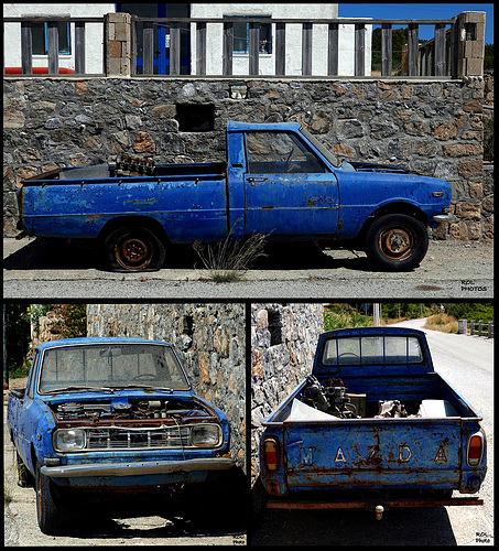 HAPPY  FENCE  FRIDAY for this OLD Car