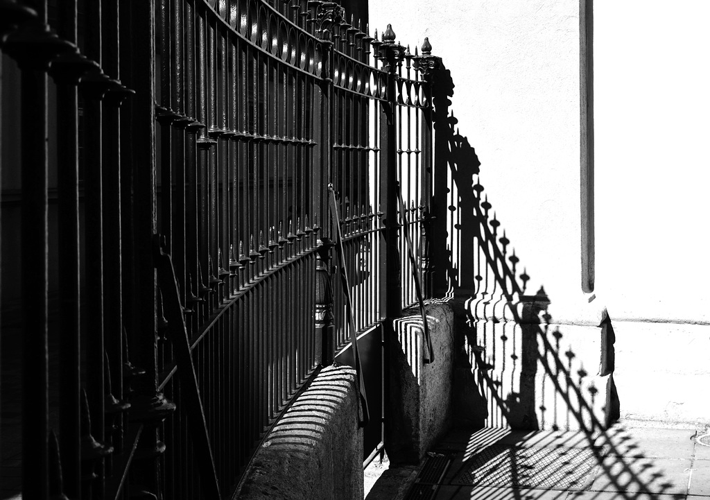 Antique fence and shadow - HFF