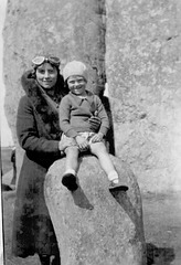#1 - Flo and Vera, Stonehenge c. 1933