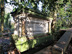 nunhead cemetery, london , c19 tomb of sarah ann bristow +1870