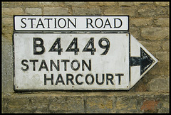 Station Road street sign