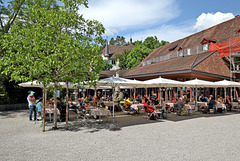 Kartause Ittingen - Die Terrasse vom Restaurant "Mühle"