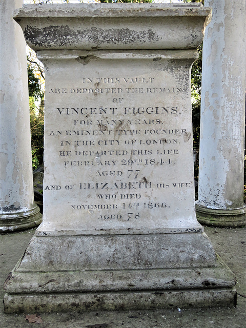 nunhead cemetery, london, c19 tomb of vincent figgins +1844 by w.p. griffith (2)