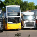 A new bus for Sanders (?) at the Volvo service centre near Ely - 21 May 2023 (P1150567)