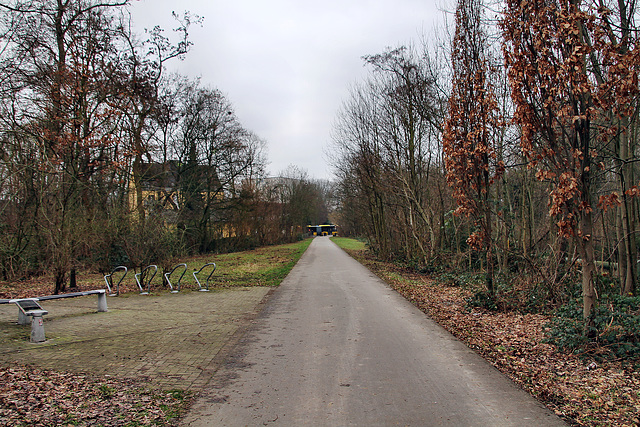 Trasse der ehem. Werksbahn Zollverein (Essen-Schonnebeck) / 21.01.2023