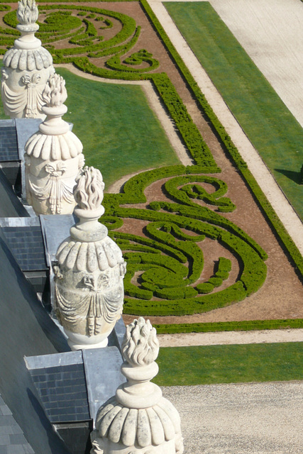 Du toit du château de Vaux le Vicomte