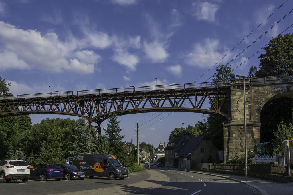 Ehemalige Bahnbrücke in Chemnitz-Rabenstein