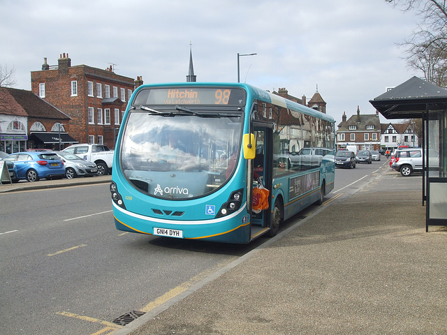 DSCF0853 Arriva 4288 (GN14 DYH) in Baldock - 23 Feb 2018