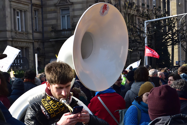 Pensions protest