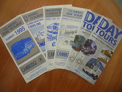 Cambridge Coach Services excursion leaflet covers 1995etc