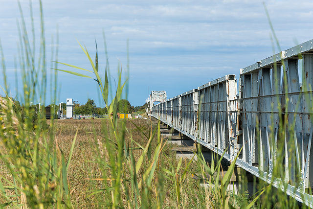 Blick entlang der alten Meiningenbrücke