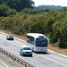 Prospect Coaches (Megabus contractor) PR71 MEG on the A11 at Kennett - 7 Aug 2022 (P1120973)