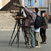 Observation de faucons sur la cathédrale de Chartres . Je me suis senti diminué avec mon 24-105