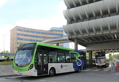 Preston Bus 32305 (SK16 GXT) leaving Preston bus station - 25 May 2019 (P1020217)