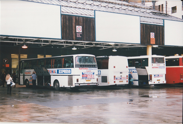 ipernity: National Express coaches at Victoria Coach Station, London - 30  Nov 1997 - by David Slater (Spoddendale)