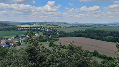Blick von der Kaisekrone auf Reinhardtsdorf Schöna