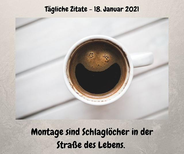 Tägliche Zitate 18. Januar 2021