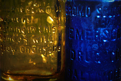 Old Colored Bottles