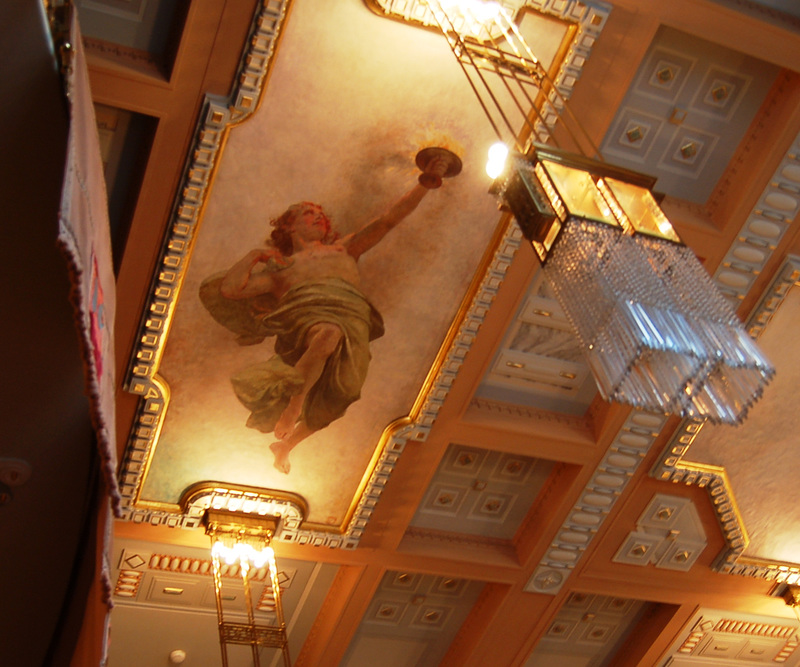 Ceiling Detail, Gregr Hall, Municipal House, Náměstí Republiky, Prague