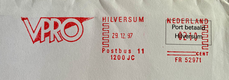 Dutch franking machine impression – Francotyp-Postalia “EFS3000/NEF300”