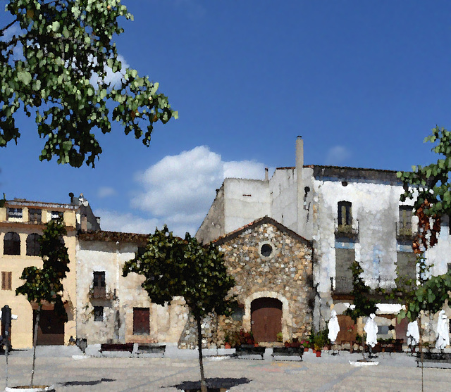 Besalú aquarel·la