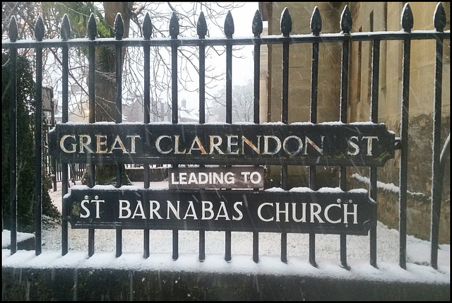 Great Clarendon Street sign