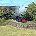 Class K1 2-6-0 62005 double heads with A4 4-6-2 60009 UNION OF SOUTH AFRICA on the 14.58 Grosmont - Pickering service at The Esk Viaduct 28th September 2019.