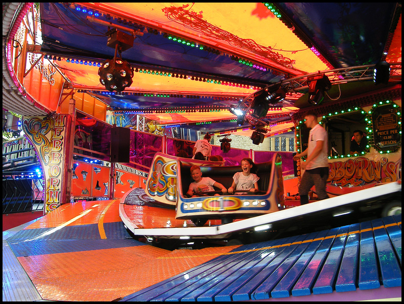 whirling on the waltzer