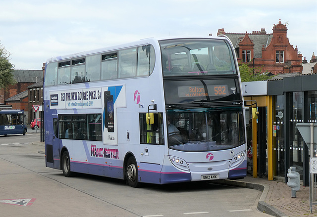 First Manchester 33740 (SN12 ANX) in Leigh - 24 May 2019 (P1020020)
