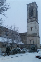 St Barnabas in the snow