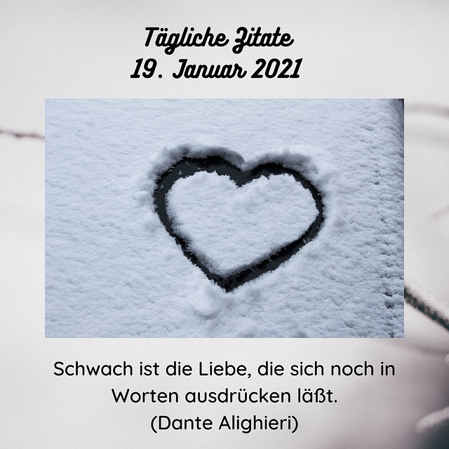 Tägliche Zitate 19. Januar 2021