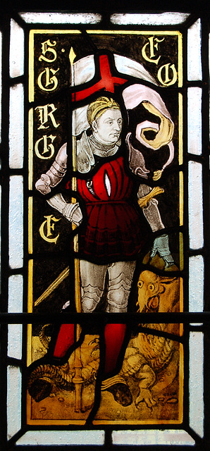 Detail of Stained Glass, St George's Church, Saint George's Drive, Nottingham