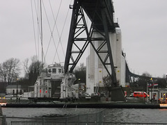 Schwebefähre Rendsburg Kollision mit Frachter am 08.01.2016