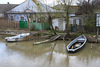 Die Boote an Bilhorod-Kanal-Straße