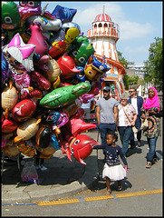 coloured balloons