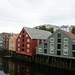 Norway, Old Town of Trondheim, Houses of the Right Bank of the Nidelva River