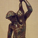 Detail of a Bronze Statuette of a Satyr with a Torch and Wineskin in the Metropolitan Museum of Art, February 2013