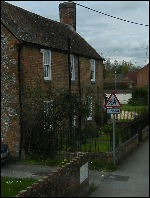 school sign at Netheravon