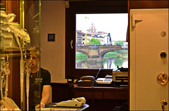 ... sur le Ponte Vecchio (Florence) ...